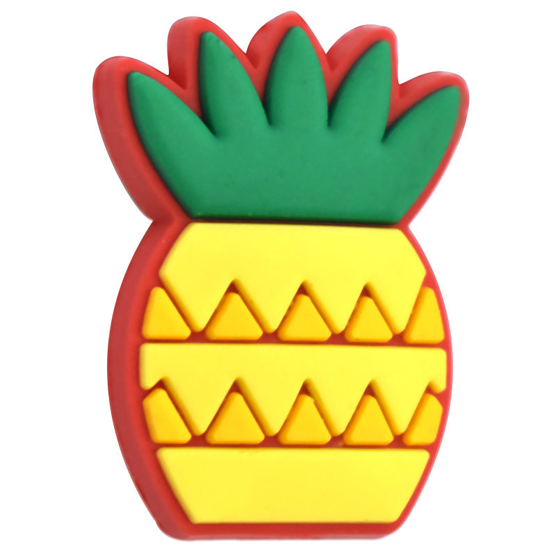 Wholesale  Random 100pcs/pack  Cute cartoon fruit series soft gel ballpoint pen beads